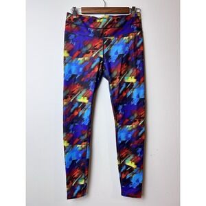 Athleta‎ Leggings Women's Medium M Purple Floral Fade Sonar Capri Tight